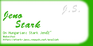 jeno stark business card